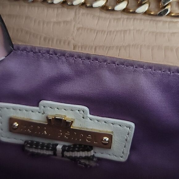 Henri Bendel Tan Chain handled Leather Crossbody Bag